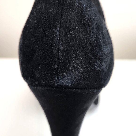 MARC JACOBS Suede Black Booties Made In Italy Size 41 Euro / US 11 Shoes Heels - Picture 8 of 16